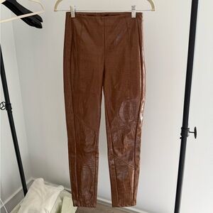 Pinko size 2 faux alligator pants